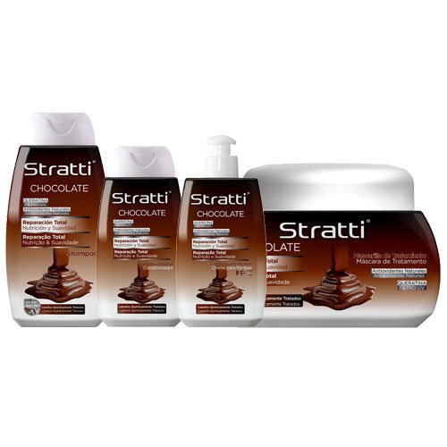 Pack mantenimiento Stratti Chocolate & Keratina 4 productos