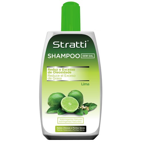 Shampoo Stratti Lime freshness & balance with keratin salt-free 400ml