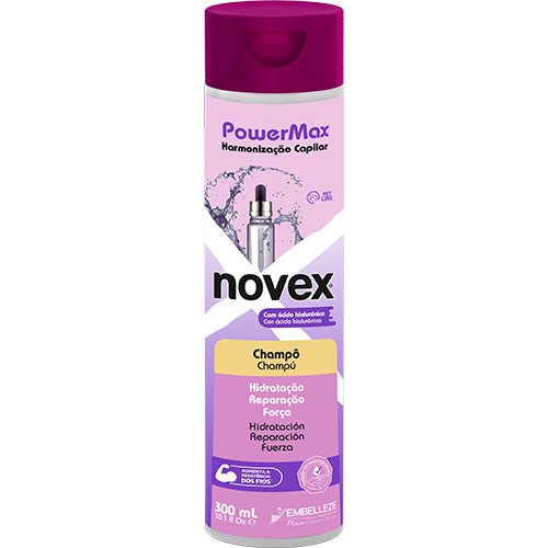 Champú Novex PowerMax Ácido Hialurónico sin sal 300ml