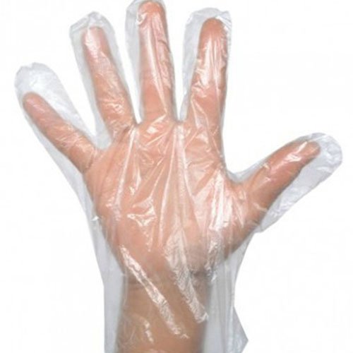 Guantes Eurostil plástico transparente un solo uso 1 par