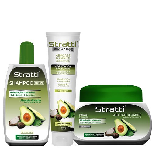 Pack Mantenimiento Stratti Aguacate 3 productos 