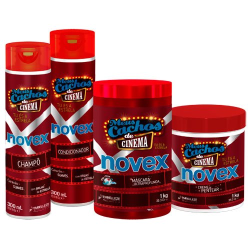 Pack Mantenimiento Novex Rizos de Cine 4 productos