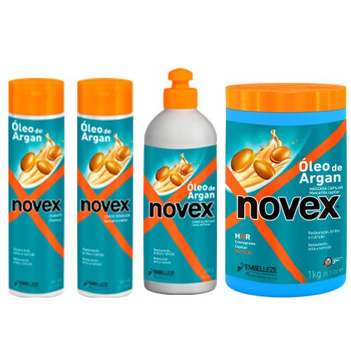 Maintenance pack Novex Argan Oil 4 products