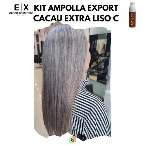 Kit Ampolla Export Cacau Extra Liso C 12x15ml