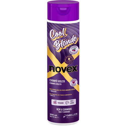 Champú Novex Cool Blonde matizador vegano sin sal 300ml