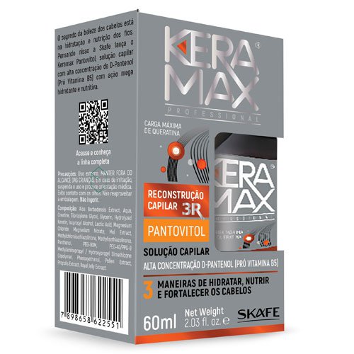 Ampolla Megadosis Skafe Keramax Reconstrucción Pantovit hidratación 60ml