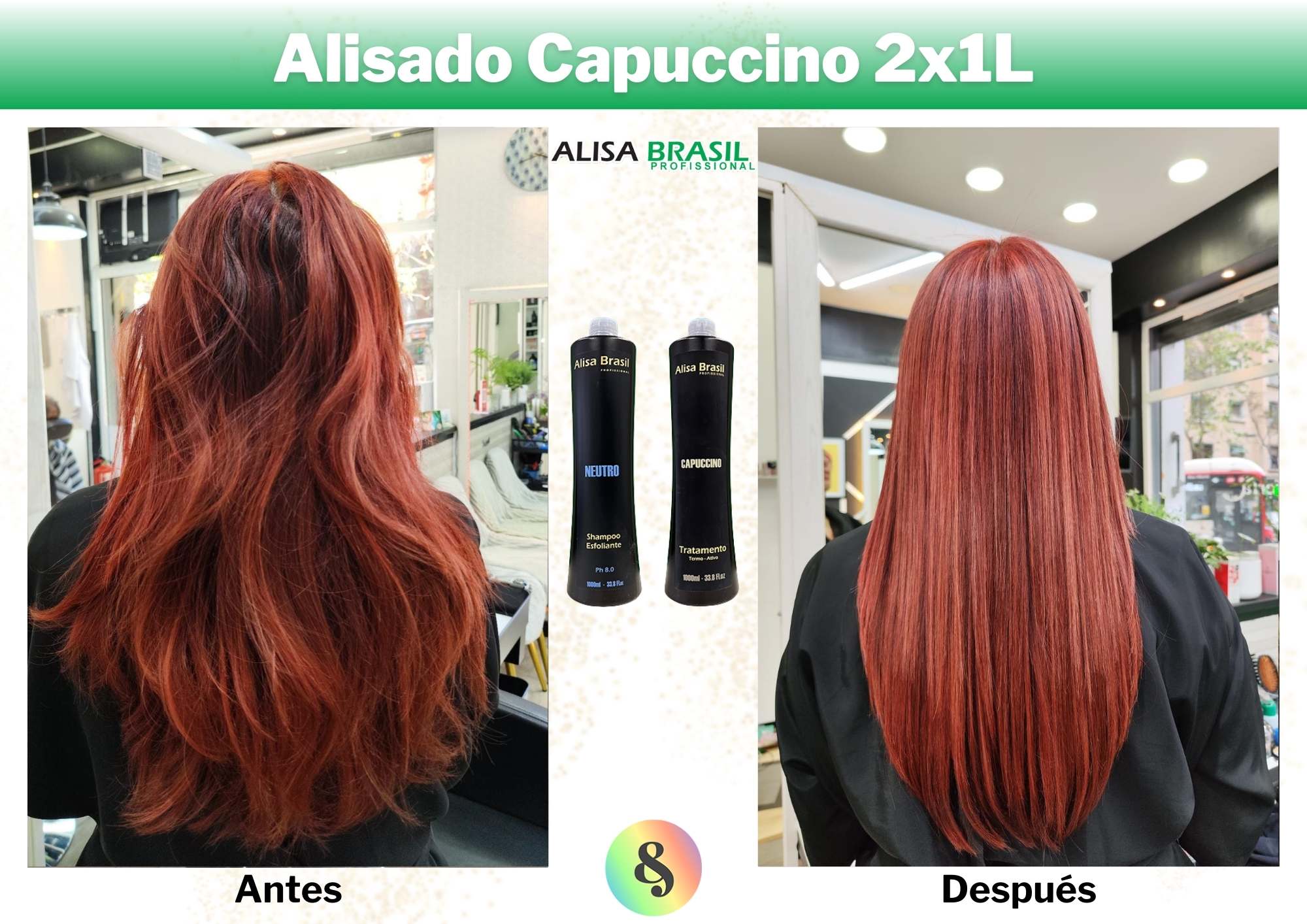 Kit Alisado AlisaBrasil Profesional Capuccino 2x1L