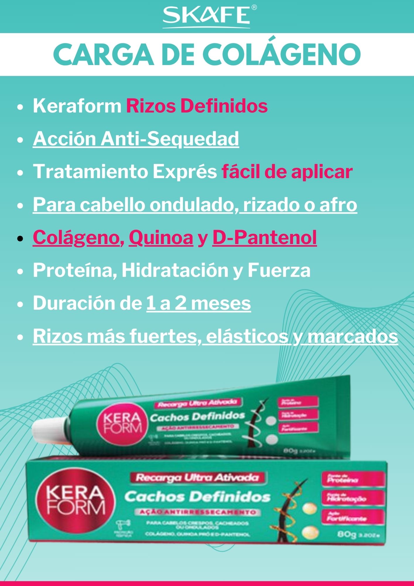 Carga de Colágeno Rizos Definidos 80g