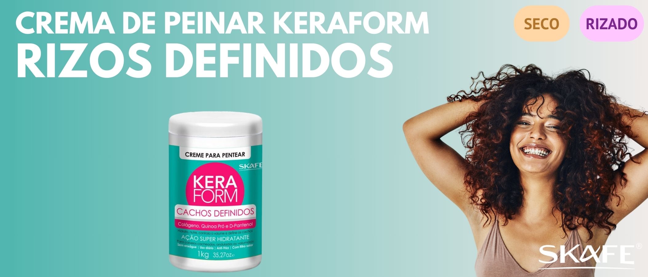 Crema de Peinar Skafe Keraform Rizos Definidos