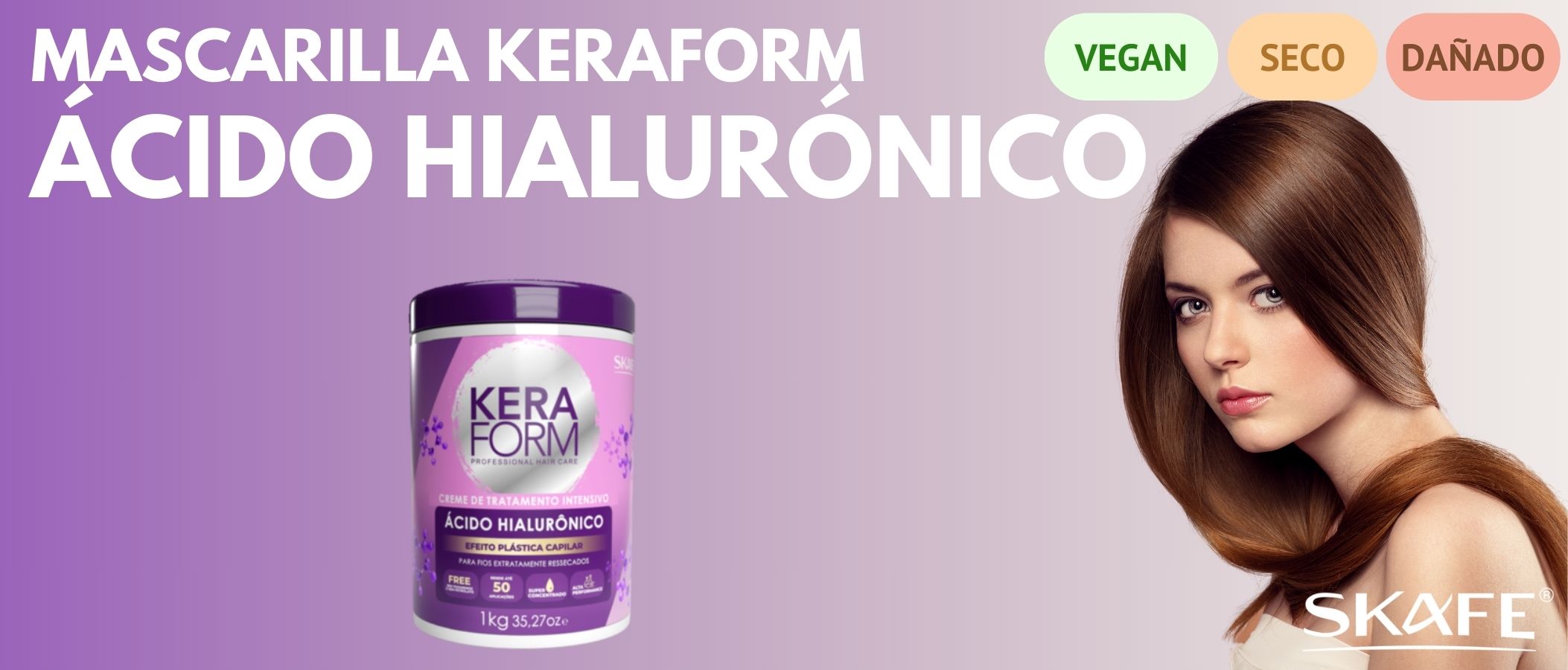 Mascarilla Profesional Skafe Keraform Hialurónico Cirugía Capilar 1Kg