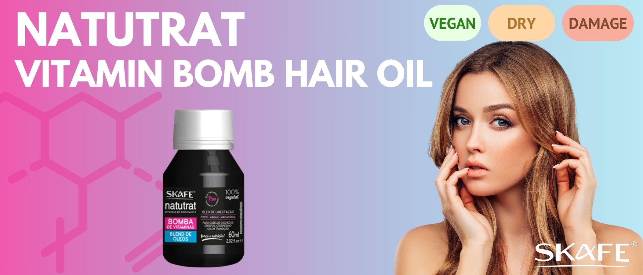 Skafe Natutrat Vitamin Bomb Hair Oil 100% vegan 60ml